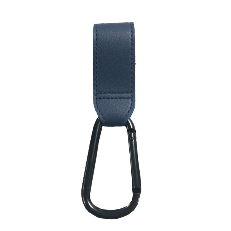 1/2pcs PU Leather Velcro Pram Hook